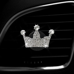 Diamond-studded crown air vent perfume car air freshener clip creative air conditioner outlet car interior decoration accessory cross-border