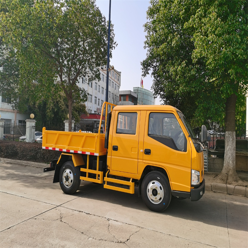 Jmc Double-Row Dump Truck, Dump Garbage Truck, Blue Plate Double-Row Truck, Carrying Truck, Package on the House