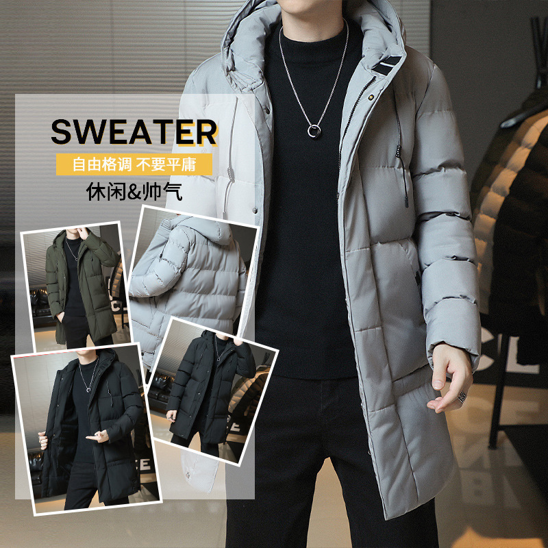 Chaqueta Acolchada Térmica de Longitud Media Poliéster para Invierno