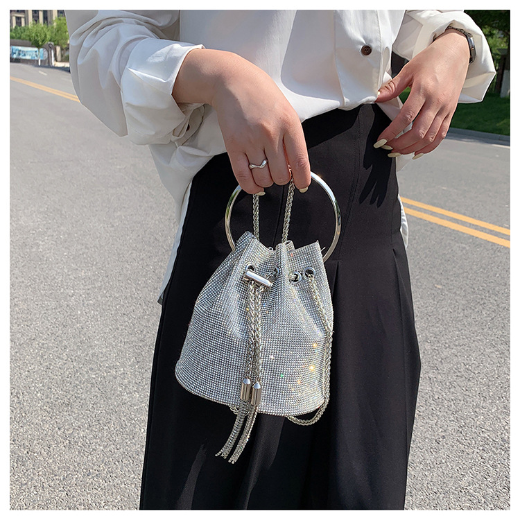 Rhinestone bucket bag voor dames, modieuze handtas en schoudertas_voghion.com