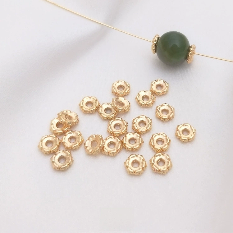 Шестигранные бисер handmade, браслет, аксессуар, 14 карат, золотистый цвет, DIY