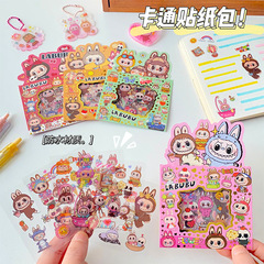 かわいい漫画ステッカーパック 5 枚透明防水 PET ステッカーパック diy ハンドブック装飾ステッカー素材パック卸売