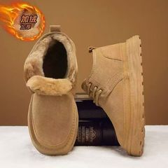 雪地靴加绒加厚保暖情侣鞋秋冬户外绒面厚底增高男士东北棉鞋批发