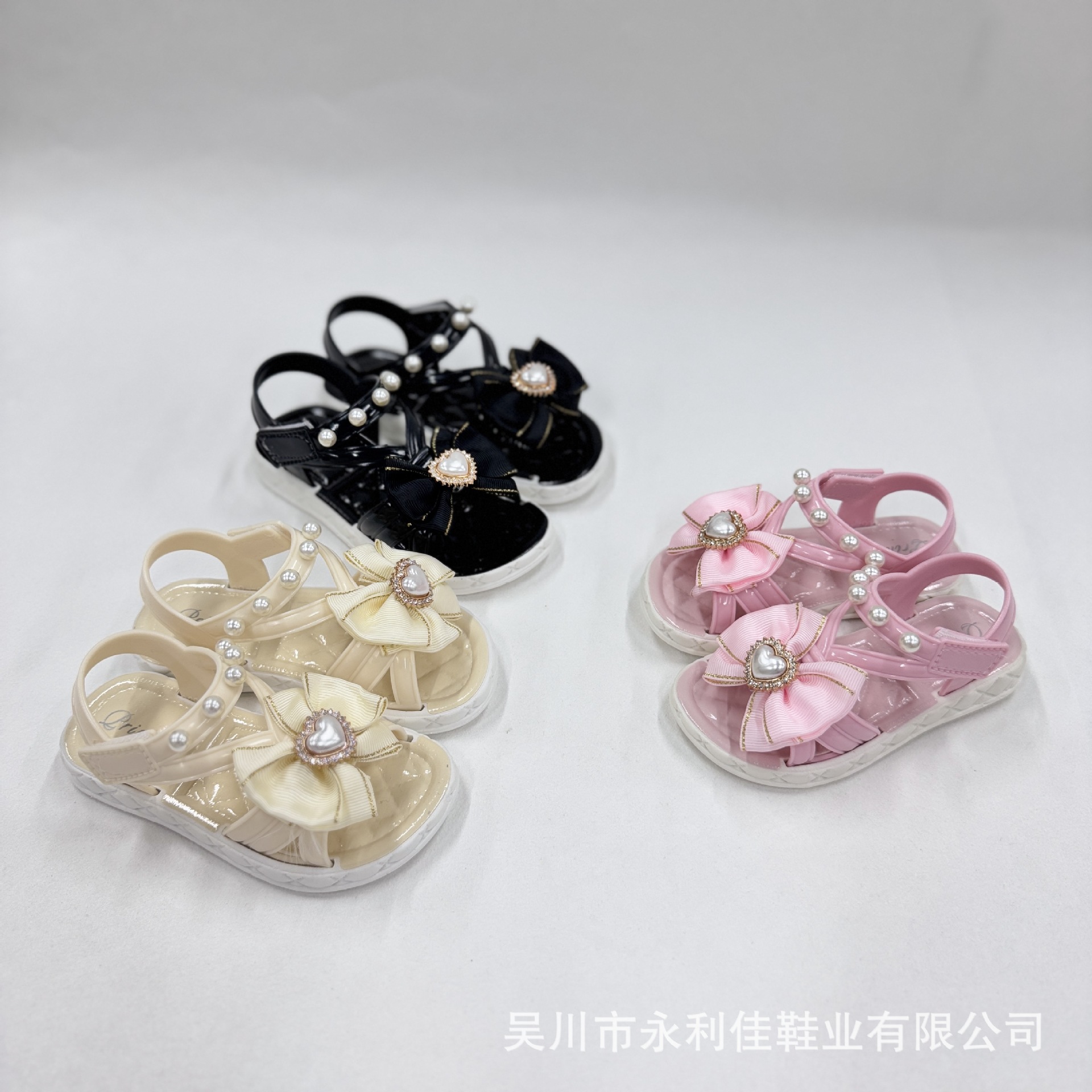 Fábrica mayorista velcro para niños sandalias de niña para exportación directa de verano nuevas sandalias princesa 1168 + S13