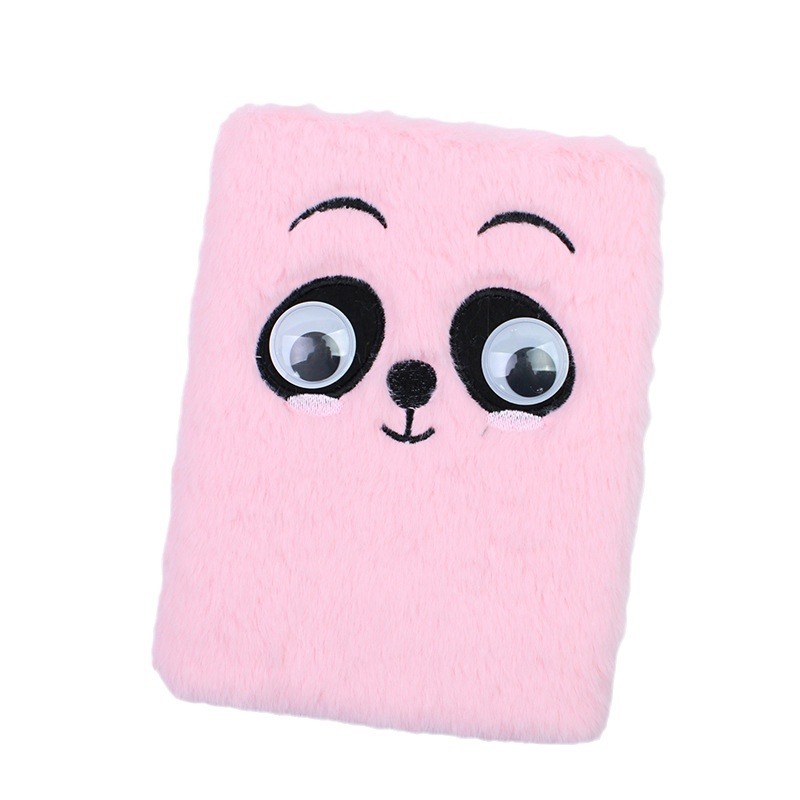 Nuevo creativo 32k cuadernos de peluche bordados lindos dibujos animados niños estudiantes juguetes regalos cuadernos transfronterizos