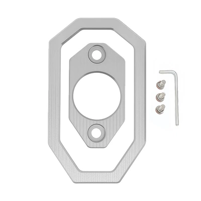 decorative cover, protective frame, Motorcycle exhaust pipe - silver