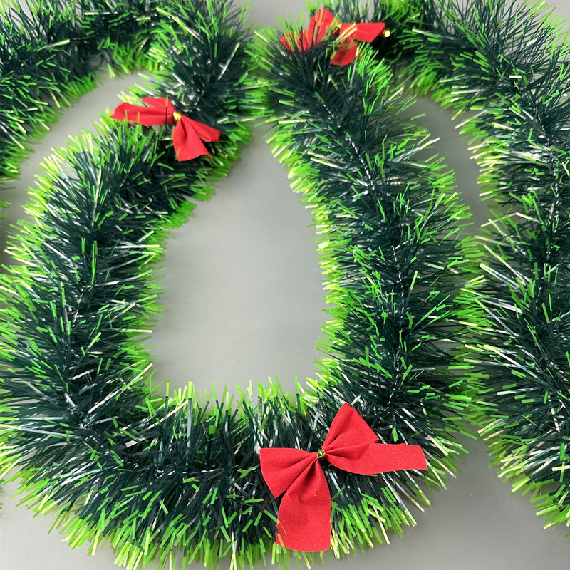 売れ筋クリスマスダークグリーンリボンホワイトチップウィンドウ装飾ストリップクリスマスツリーペンダントラテアートリボン|undefined