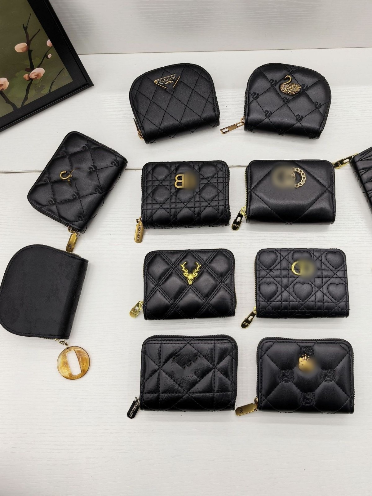 Ventas transfronterizas calientes nuevas bolsas de tarjetas de órgano de damas pequeñas bolsas de cambio de estilo multi-tarjeta mini bolsas de identificación