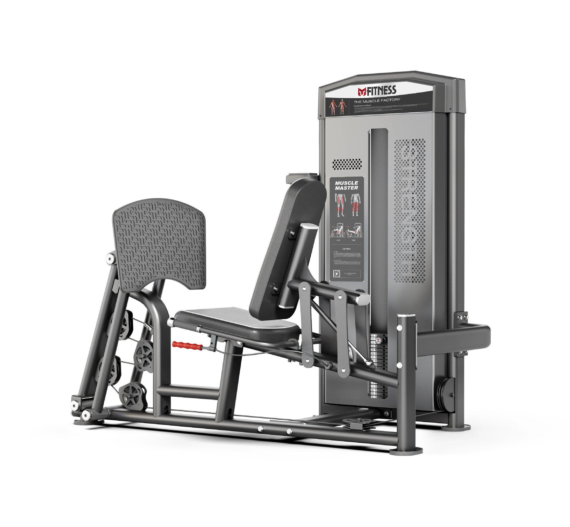 gimnasio comercial sentado pierna flexión y extensión entrenador músculo de pierna flexión