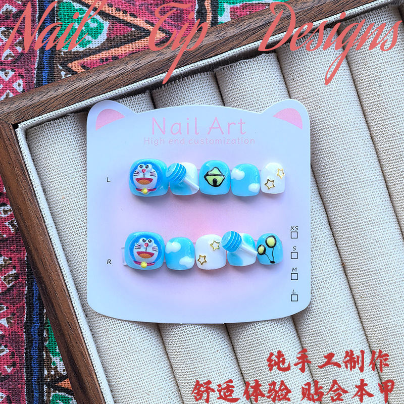 Handmade Children's Wear A Doraemon Short Nail Removable Doraemon Doraemon