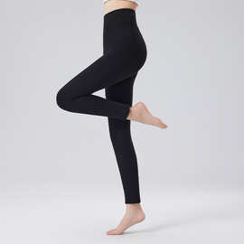 新款高腰绵羊毛莱赛尔保暖裤女2025新款秋冬纯色加厚护腹打底绒裤