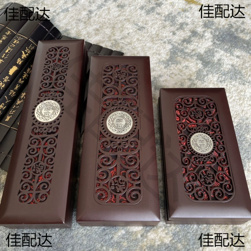 Подарочная коробка из сандалового дерева, коробка для хранения расчески, подарочная коробка, упаковочная коробка из композитного дерева, коробка для хранения в стиле ретро, ​​коробка для расчески