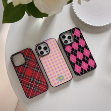 高版香蕉格子适用苹果iPhone15ProMax手机壳14pro潮牌13防摔12套