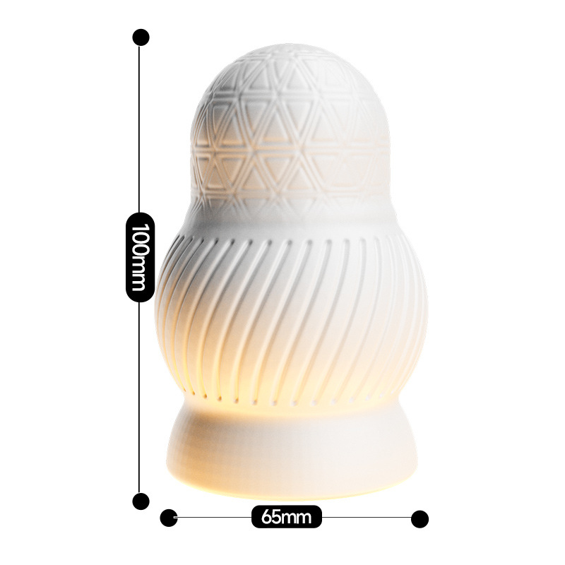Jiuai Aircraft Road Egg Manual Male Masturbator, Portable Pocket Cup, TPE, White — detail image 10