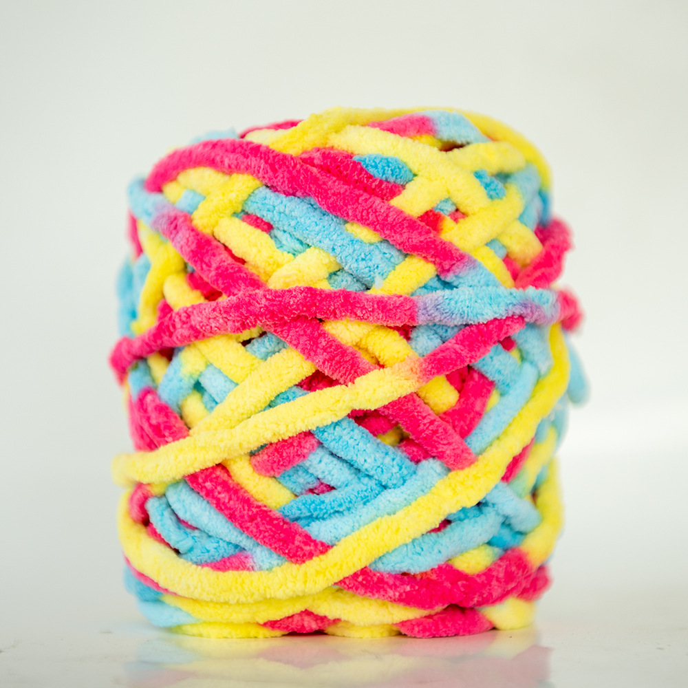 Hilo de la tira de hielo hilo de una sola hebra de lana gruesa bola de aguja hilo tejido a mano bolsa bufanda material de DIY Paquete de fábrica al por mayor