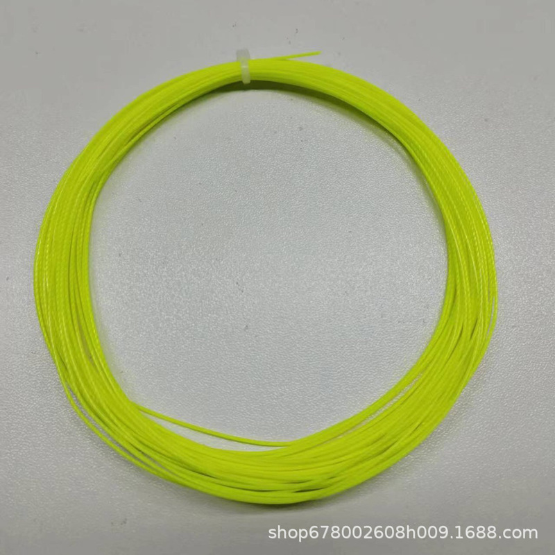バドミントンストリング卸売 0.75 ミリメートル 22 ポンド耐久性のあるバドミントンラケットストリング工場高弾性トレーニングボールストリングはドロップシッピングできます|undefined