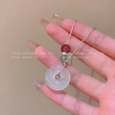 small pieces of silver love necklace for women light luxury minority cold style sweater chain high sense all-match super hot ornament wholesale Item Picture