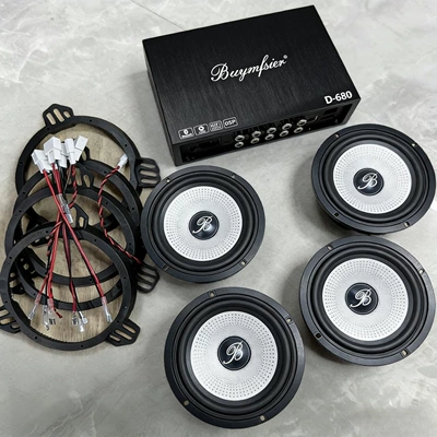 Car speaker/subwoofer — audio 6.5inch universal mid-bass - single-speaker-universal-four-mid-basses-two-tweeters-one-6-channel-dsp