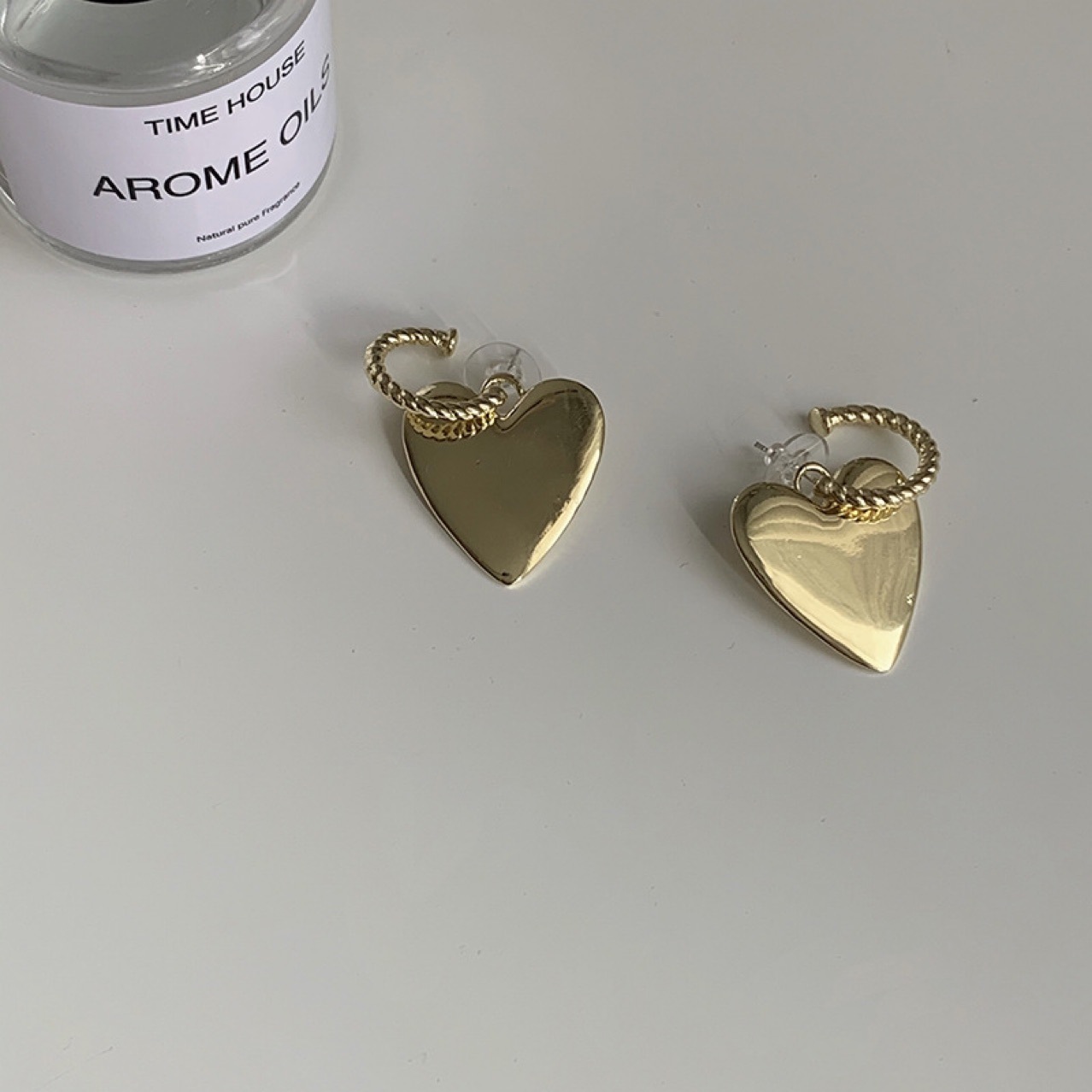 Fashion Metal Peach Heart-shaped Earrings display picture 6