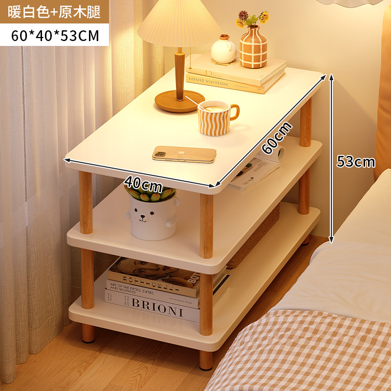 Mesita de noche mesa estrecha dormitorio pequeño Gabinete simple mesita de noche moderna simple pequeña mesita de noche almacenamiento rack cama mesa lateral