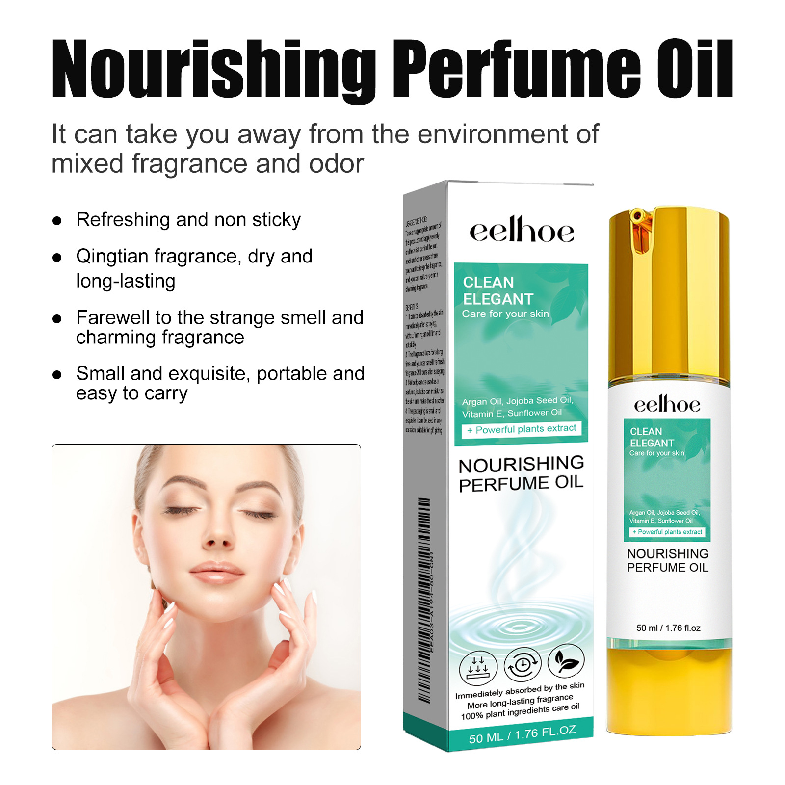 EELHOE Women's Fresh Perfume Natural Fresh Light Fragrance Niche Perfume Portable Long-lasting Fragrance Women's Perfume_voghion.com