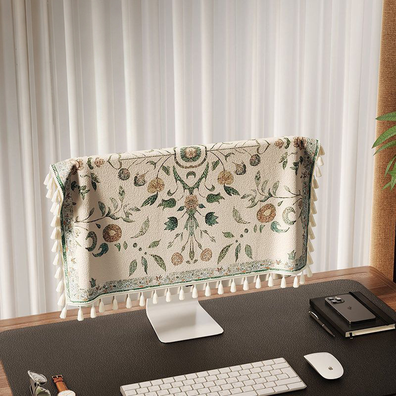 Retro Floral Computer Dust Cover Cloth Laptop Host Keyboard Cover Cloth Monitor Display Screen Protective Cover Retro Floral Computer Dust Cover Cloth Laptop Host Keyboard Cover Cloth Monitor Display Screen Protective Cover