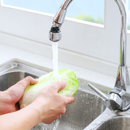 Kitchen faucet stainless steel shower head water saver extension extension rotating second gear switch water bubbler