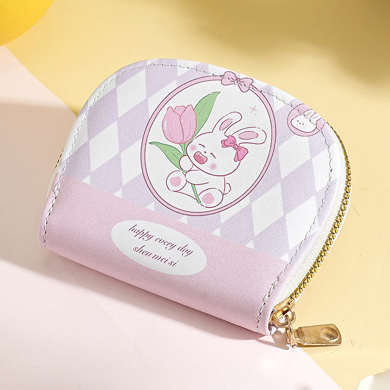 Bolso de tarjeta multitarjeta de venta caliente transfronterizo, bolso de identificación femenino, bolso de almacenamiento de tarjeta bancaria masculina, bolso de tarjeta femenino con estampado de dibujos animados lindo