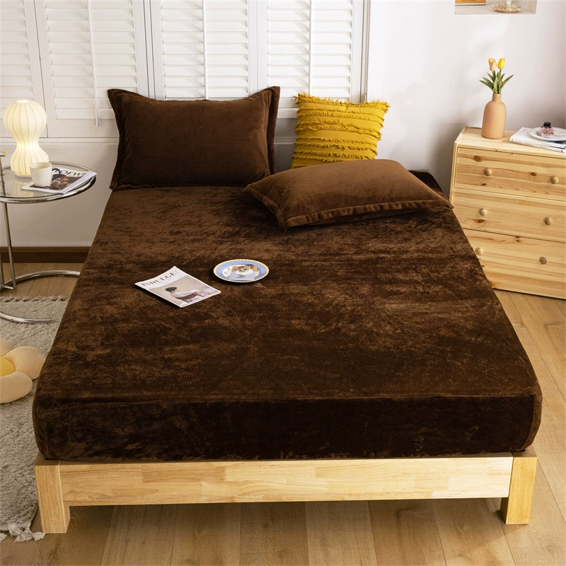 Трансграничный однотонный фланелевый постельный мешок утолщенный теплый фалайский молочный бархат японские производители постельных шляп оптом поколение волос