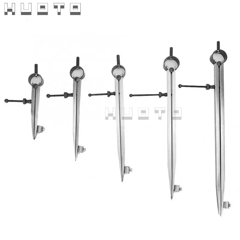 HUOTO带笔套弹簧卡规 划线规 划线器 间距规圆规分规