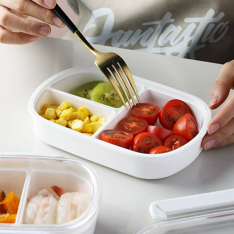 Ланч-бокс Bento, разделённый, можно использовать в микроволновке, пищевой герметичный изолированный, 350/490/950 мл
