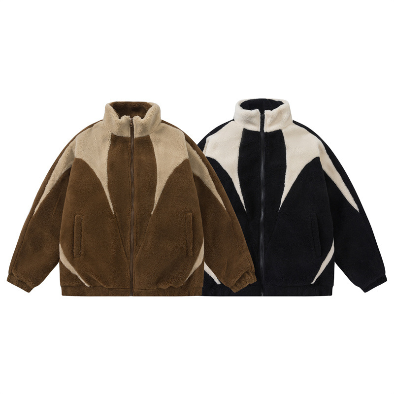 Invierno nuevo abrigo de Cachemira engrosado de los hombres de lana forrada de algodón-acolchado abrigo pareja de algodón-acolchado abrigo de algodón de los hombres de la capa de algodón acolchado top de los hombres