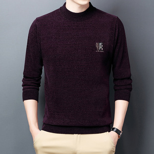 Cross-Border Export Dropshipping Winter Men's Knitwear Chenille Gold &901