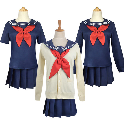 My Hero Academia Tsuyu Hasou Cosplay Costume Anime Uniform Sailor Uniform School Style JK Cosplay Costume