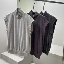 【J9360】女士毛巾圈背心 潮款无袖上衣