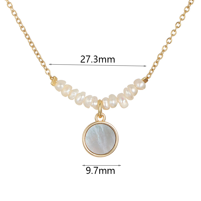 Simple Style Flower Copper Inlay Artificial Pearls Zircon Pendant Necklace 1 Piece
