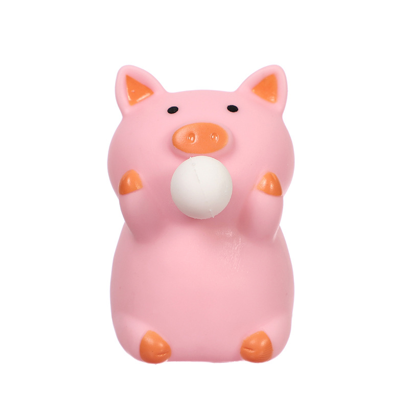 Descompresión burbuja soplando cerdo lindo burbuja soplando squeeze pato descompresión ventilación juguete infantil cerdo burbuja soplando pellizco música