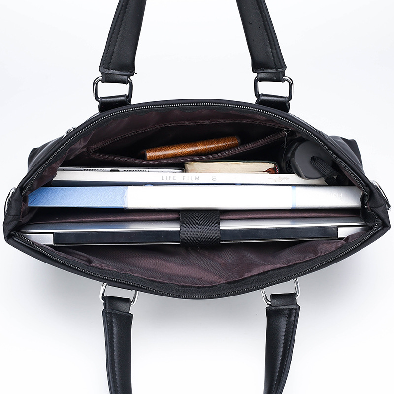 Bolso de negocios maletín de los hombres horizontal de gran capacidad bolsa de ordenador portátil bolsa de mensajero al por mayor