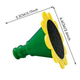 跨境新款向日葵花园喷头园艺灌溉工具塑料喷嘴园艺浇水神器可贴标