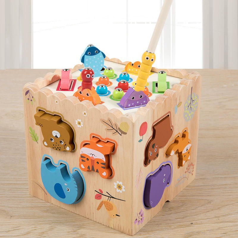 Детские универсальные интеллектуальные бусины, деревянная игрушка Montessori, (跨境 торговля), раннее развитие