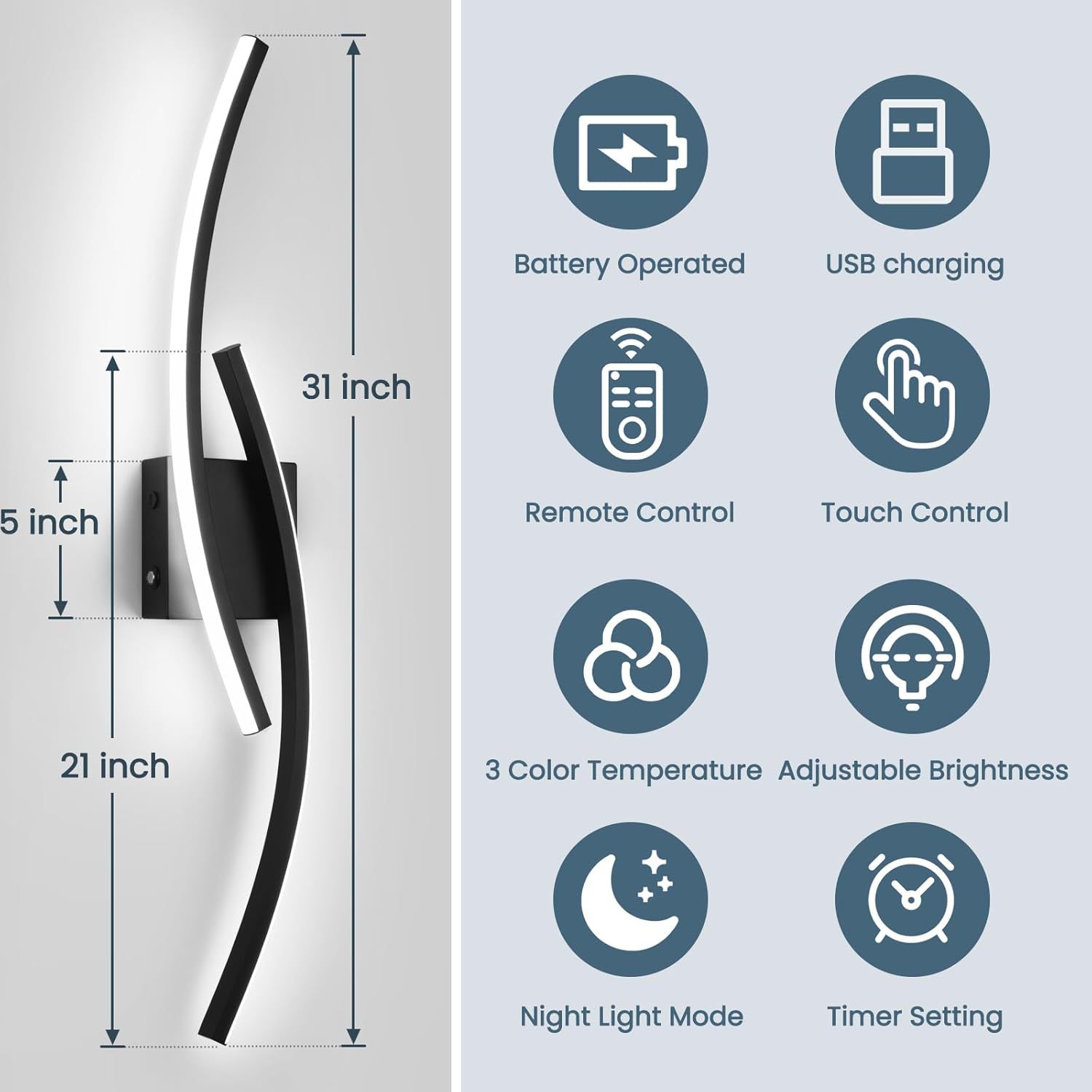블랙(무료 3색 조명 및 색상 조정)