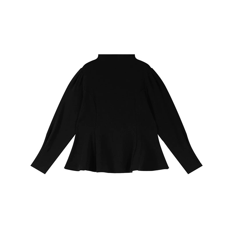 Winter fitted brace, long-sleeve, plus size, high collar
