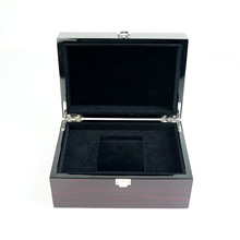 黑色亮光漆精品包装礼品盒手表盒大号单双支高亮光烤漆木盒