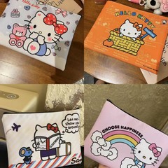 新款三丽鸥kt猫化妆包儿童可爱卡通化妆包女士手拿包迷你收纳包包
