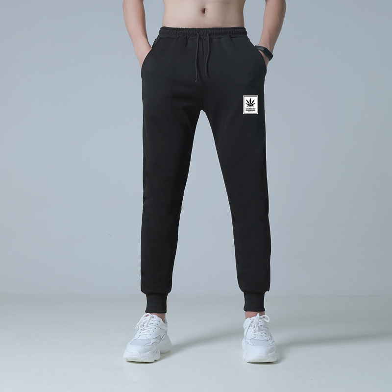 Summer thin casual pants men's trousers loose spring and autumn sports pants plus size ankle-tied harem pants TikTok delivery