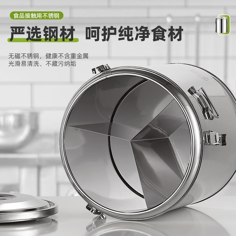 barril de acero inoxidable barril de aislamiento térmico barril de arroz grueso barril comercial de gran capacidad barril de sopa de té de leche de cafeteria leche de soja helada