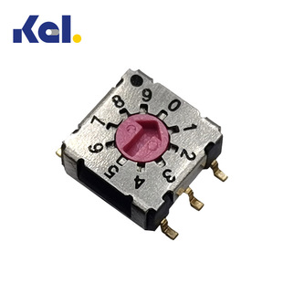 Supply domestic 7*7 SMD-6 OTAX binary rotary coding switch, instead of KUDR103SE switch