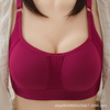 Breathable wireless bra, underwear, supporting comfortable bra top, plus size