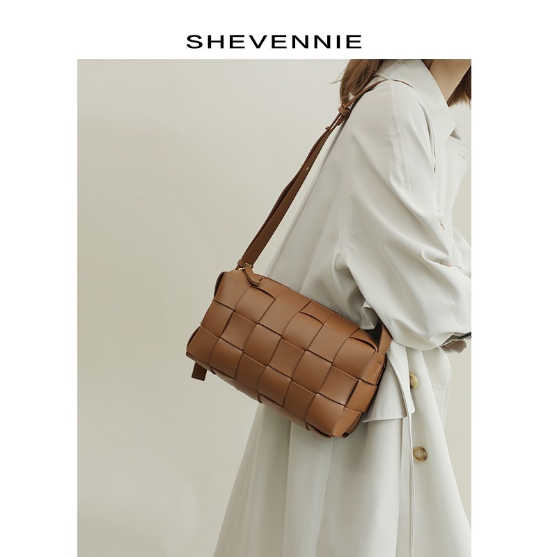 Niche Cowhide Shoulder Square Tote Bag Large Capacity Crossbody Bag Casual Women's Fashion Versatile Handbag Retro