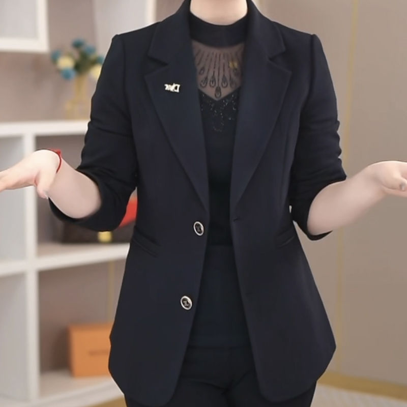 Single-Breasted Small Suit Jacket for Women Spring & Fall 2025 New Slim Fit and Elegant Versatile Outer Jacket for Women